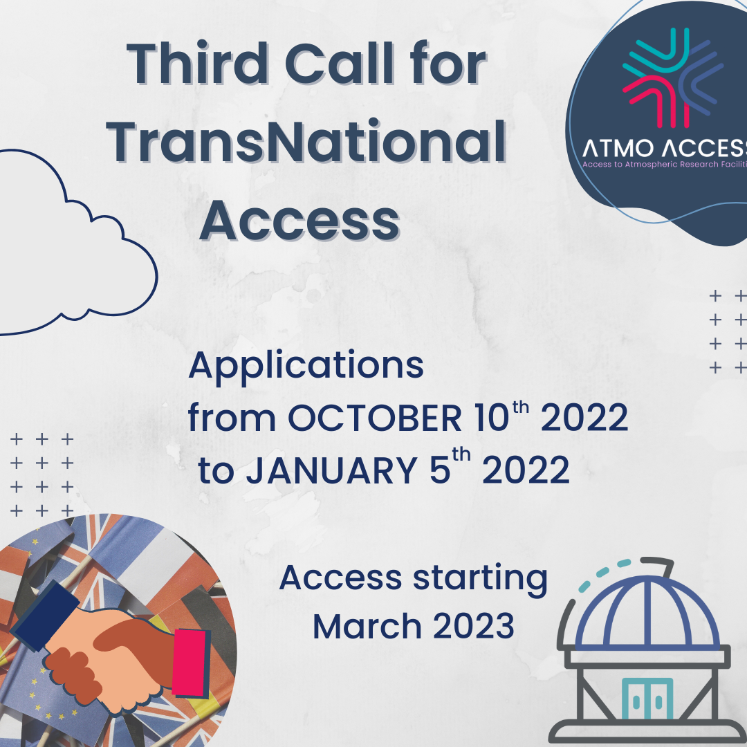 3rd call for TNA ATMO-ACCESS