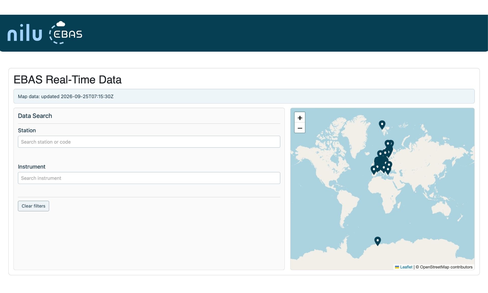 EBAS website 