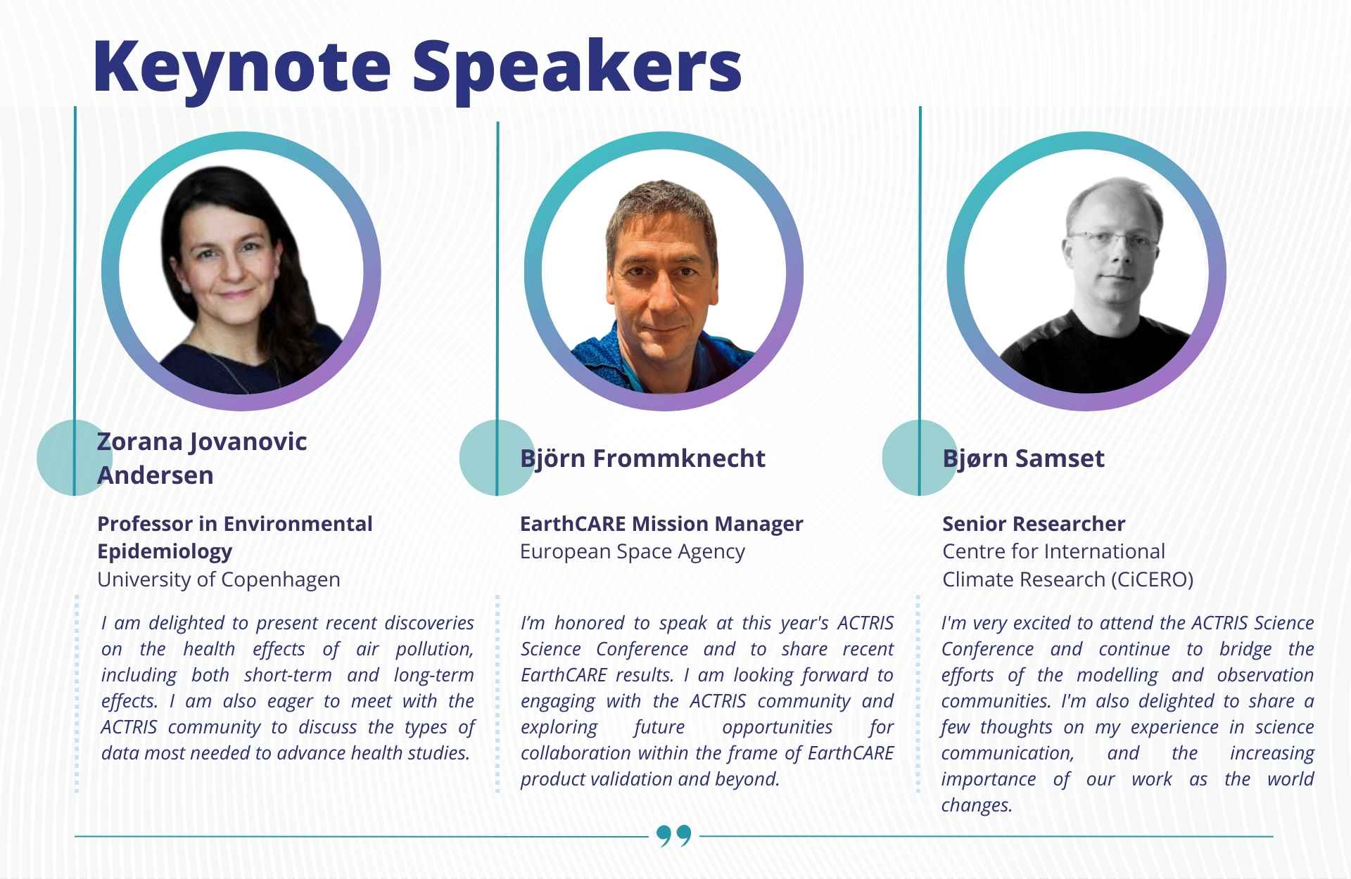 keynote speakers 