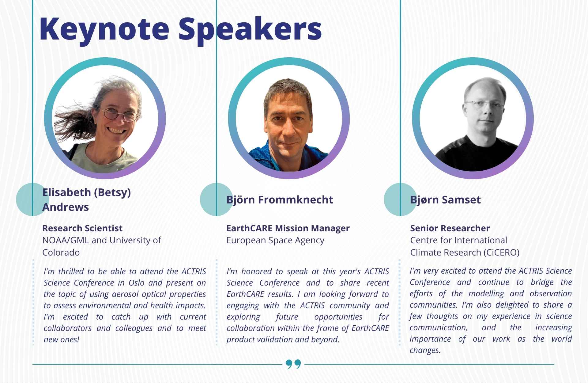 keynote speakers 