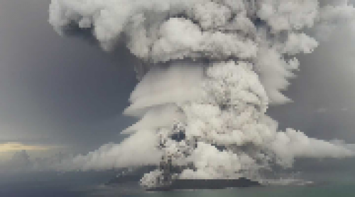 Hunga Tonga eruption (@ Tonga Geological Survey)