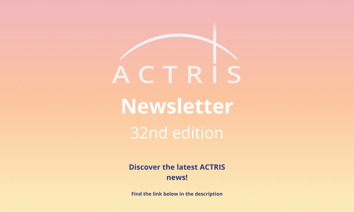 ACTRIS newsletter 32nd edition