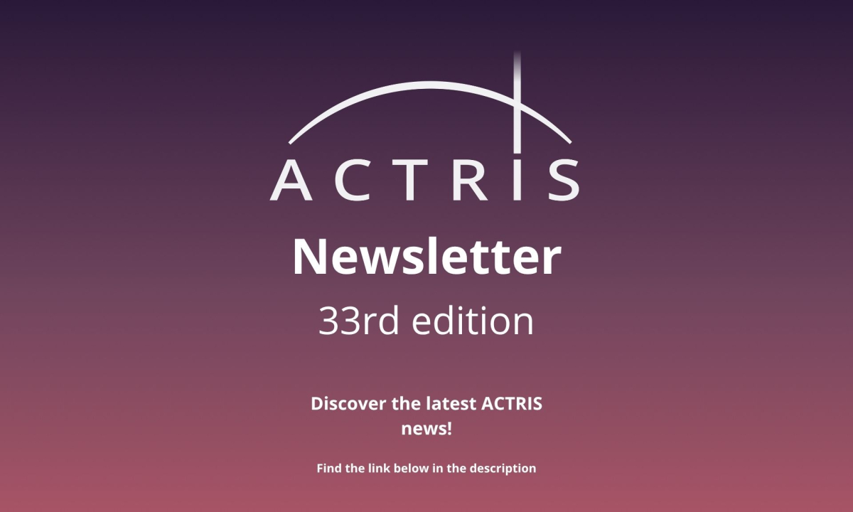33 ACTRIS Nesletter